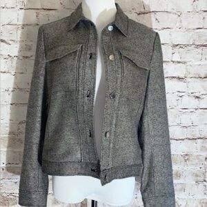 Anne Klein Charcoal Tweed Jacket